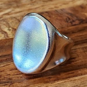 RARE! RLM Robert Lee Morris 925 Sterling Silver Modernist Organic Ring!